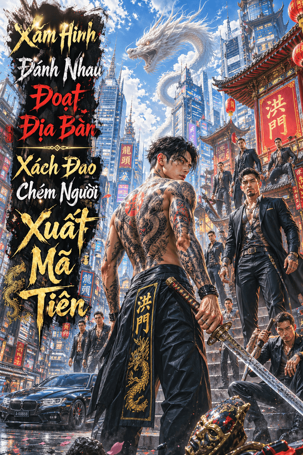 Xăm Hình Đánh Nhau Đoạt Địa Bàn, Xách Đao Chém Người Xuất Mã Tiên 