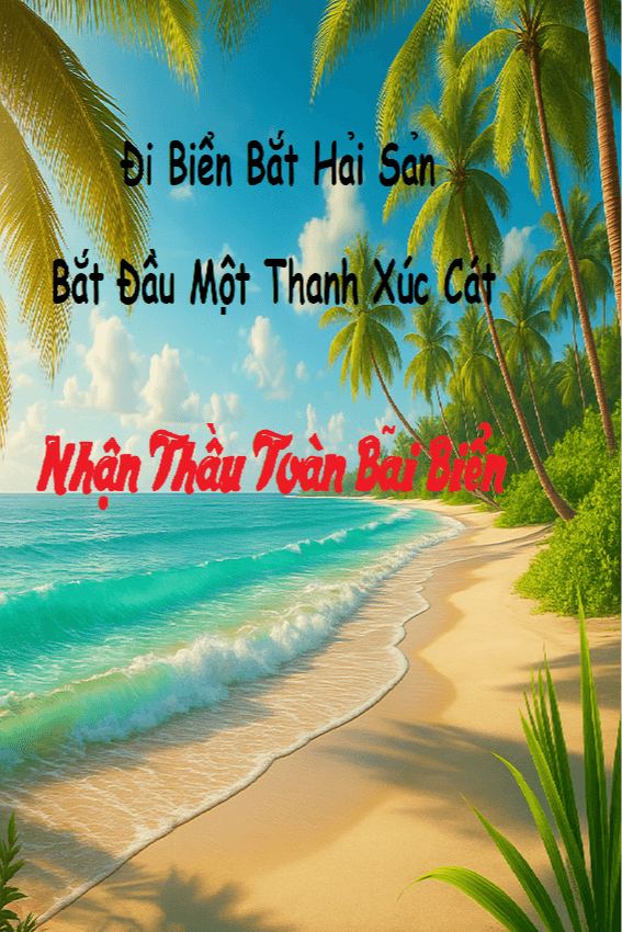 Đi Biển Bắt Hải Sản: Bắt Đầu Một Thanh Xúc Cát Nhận Thầu Toàn Bãi Biển